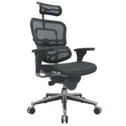 Bush Business Furniture Modelo Bonded Leather High-Back Office Chair, Black, Standard Delivery