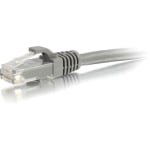 C2G 50ft Cat6 Ethernet Cable - Snagless - 550MHz - Grey - Category 6 for Network Device - RJ-45 Male - RJ-45 Male - 50ft - Gray