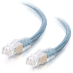 C2G High-Speed Internet Modem Cable - Phone cable - RJ-11 (M) to RJ-11 (M) - 15 ft - double shielded - molded, snagless - transparent blue