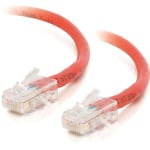 C2G-5ft Cat5e Non-Booted Crossover Unshielded (UTP) Network Patch Cable - Red - Category 5e for Network Device - RJ-45 Male - RJ-45 Male - Crossover - 5ft - Red