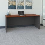 Bush Business Furniture Components 72inW Computer Desk, Hansen Cherry/Graphite Gray, Standard Delivery