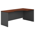 Bush Business Furniture Components 72inW Corner Right-Hand Computer Desk, Hansen Cherry/Graphite Gray, Standard Delivery