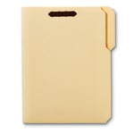 Office Depot Brand Reinforced Manila Folder With 2 Embossed Fasteners, 1/3-Cut Tabs, Letter Size, Box Of 50