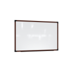 Ghent Prest Magnetic Dry-Erase Whiteboard, Porcelain, 26-1/4in x 38-1/4in, White, Carmel Oak Wood Frame