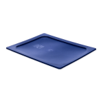 Carlisle Smart Lids, 1/2-Size, 1/2inH x 12 3/4inW x 10 3/8inD, Dark Blue, Pack Of 6