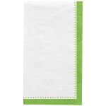 Amscan Premium Buffet Napkins, 7-3/4in x 4-1/2in, Kiwi Green