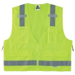 Ergodyne GloWear Safety Vest, Surveyors 8250Z, Type R Class 2, Small/Medium, Lime