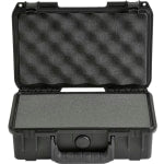 SKB Cases iSeries Injection-Molded Mil-Standard Waterproof Case With Cubed Foam And Cushion Grip Handle, 10-3/4inH x 6-1/8inW x 3-1/4inD, Black