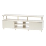 IRIS TV Stand For 70in TVs, 23-1/4inH x 63inW x 15-5/16inD, White