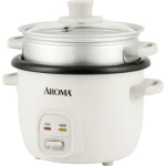 Aroma ARC-302-1NG 4-Cup Rice And Grain Cooker, White