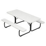 Iceberg IndestrucTable TOO 1200 Series Picnic Table, Platinum