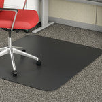 Deflecto Chair Mat For Medium-Pile Carpet, Rectangular, 36inW x 48inD, Black