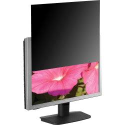 Business Source 16:9 Ratio Blackout Privacy Filter Black - For 18.5in Widescreen LCD Monitor - 16:9 - Damage Resistant - Anti-glare - 1 Pack