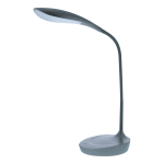 Bostitch Gooseneck LED Desk Lamp, 10-1/4inH, Gray