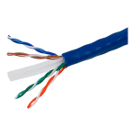 Monoprice - Bulk cable - 1000 ft - UTP - CAT 6 - riser, solid - blue