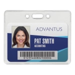 Advantus Proximity Badge Holder, Horizontal, 3in x 3-3/4in, Pack of 50