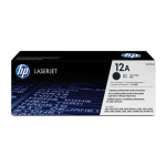 HP 12A Black Toner Cartridge, Q2612AG