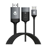 Volkano Pitch Series Mobile Video Casting Cable, 3', Gunmetal Gray