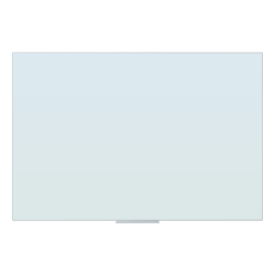 U Brands Frameless Floating Non-Magnetic Dry-Erase Board, 48in x 72in, Frosted White (Actual Size 47in x 70in)