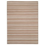 Linon Washable Outdoor Area Rug, Ribsam, 2ft x 3ft, Tan/Ivory