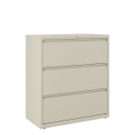 WorkPro 36inW x 18-5/8inD Lateral 3-Drawer File Cabinet, Putty