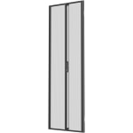 Vertiv VR 42U x 600mm Wide Split Perforated Doors Black - Metal - Black - 42U Rack Height - 2 Pack - 23.6in Width