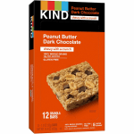 KIND Healthy Grains Bars - Trans Fat Free, Gluten-free, Low Sodium, Cholesterol-free - Peanut Butter Dark Chocolate - 1.20 oz - 15 / Box