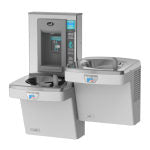 Oasis Bottle Filler, 8 Gallon, 34inH x 42inW x 21inD, Graystone