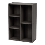 IRIS 35inH 5-Compartment Organizer Bookcase, Gray