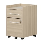 South Shore Helsy 15-1/2inW x 18-1/4inD Lateral 2-Drawer Mobile File Cabinet, Soft Elm