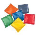 Champion Sports 4in Rainbow Bean Bags - 12 / Set - Assorted, Red, Yellow, Green, Orange