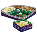 Amscan Major League Baseball Snack Stadium, 4-1/2inH x 19inW x 19inD, Blue/Red/Green