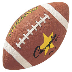 Champion Sports Intermediate Rubber Football - 11in - Intermediate - Rubber - 1  Each