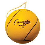 Champion Sports Yellow Tether Ball - Rubber, Nylon - Yellow - 1  Each