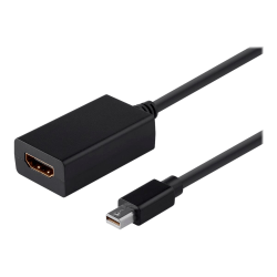 Monoprice Mini DisplayPort 1.1 to HDMI Adapter with Audio Support, Black