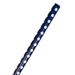 JAM Paper Wrapping Paper, 25 Sq Ft. Dark Blue with White Dots