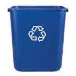 Rubbermaid Desk-Side Container, 7-Gallons, Blue