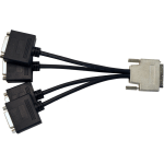 VisionTek VHCDI to 4x SL DVI-D Adapter (M/F) - DVI/VHDCI Video Cable for Video Device - VHDCI Video - Second End: 4 x DVI-D Video - Black