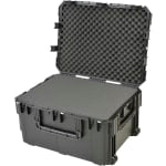 SKB Cases iSeries Pro Audio Utility Case With Cubed Foam, Oversized Handles And Wide-Set Double Wheels, 29inH x 22inW x 16inD, Black