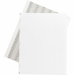 Tabbies Permanent Transcription Label Sheets, Unruled, 59533, White, Box Of 100