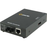 Perle S-110P-M2ST2 Media Converter - 1x PoE (RJ-45) Ports - 1 x ST Ports - 100Base-FX, 10/100Base-TX - 1.24 Mile - Rail-mountable, Rack-mountable, Wall Mountable