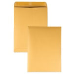 Quality Park Catalog Envelopes With Gummed Closure, 9in x 12in, Brown, Box Of 250