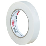 3M 2600 Masking Tape, 3in Core, 1in x 180ft, White, Case Of 12