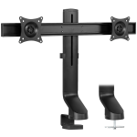 Mount-It! Dual Monitor Mount For Standing Desks, Black, MI-3752