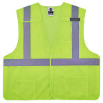 Ergodyne GloWear Safety Vest, Breakaway Hi-Vis 8217BA, Class 2, Small/Medium, Lime