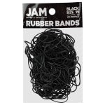 JAM Paper Rubber Bands, Black, Size 19, Pack Of 100 Rubber Bands