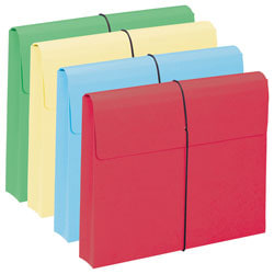 Smead Color Expanding Wallets, 2in Expansion, Letter Size, Assorted Colors, Box Of 10