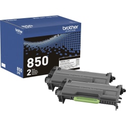 Brother Genuine High-Yield Black Toner Cartridge Twin Pack TN850 2PK - Laser - High Yield - 8000 Pages Black (Per Cartridge) - 2 Pack