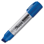 Sharpie Magnum Permanent Marker, Chisel Tip, Blue Ink