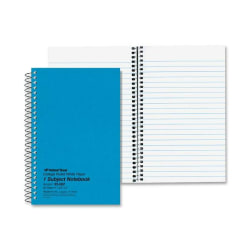 Rediform Kolor-Kraft Notebook, 5in x 7-3/4in, 1 Subject, 80 Sheets, Blue